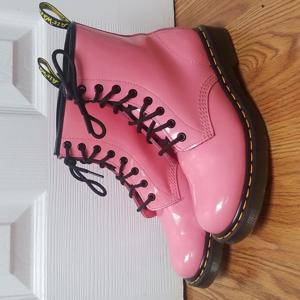 Dr Martens 1460W Patent Acid Pink boots
